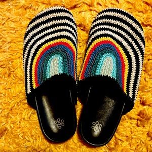 The Sak boho crochet clogs, rainbow 🌈 size 10